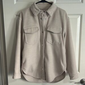 Abercrombie & Fitch Cream Shirt Jacket